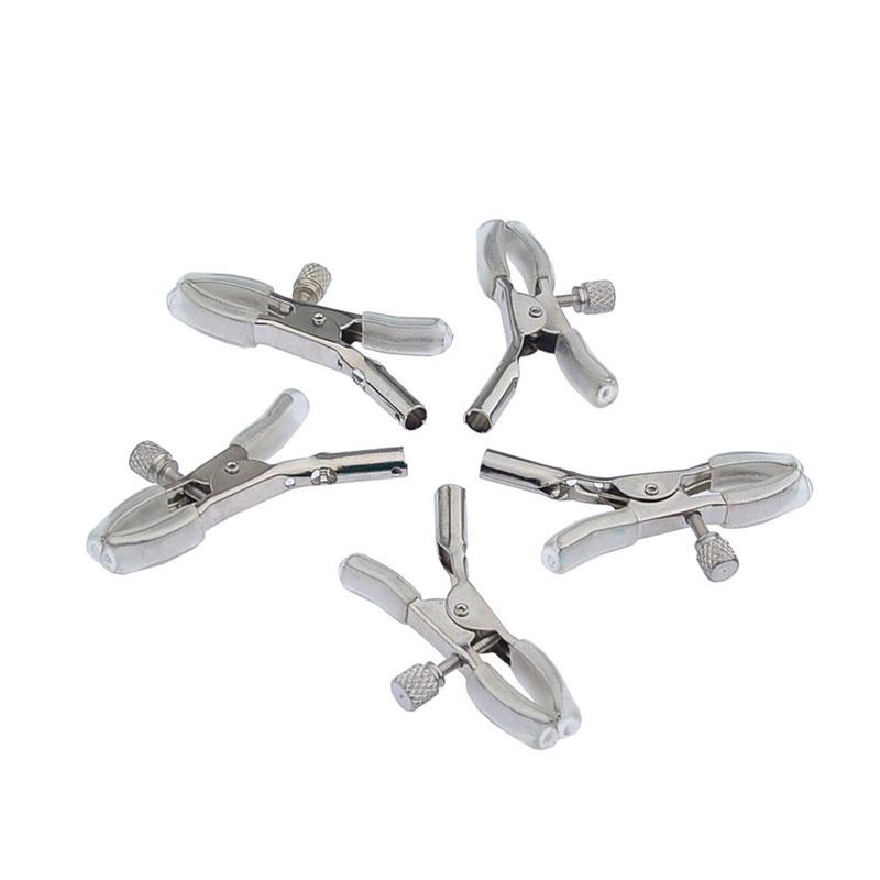5PCS Erotic Breast Clips Nipple Stimulator Adult Games Sex Toys for Couples Flirting Nipple Clamps Metal Rubber Clip New