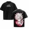 Hot Anime Hell's Paradise Gabimaru Graphic Tee Men Short Sleeve Clothing Washed Cotton Tshirt Casual T-shirt Harajuku T Shirt