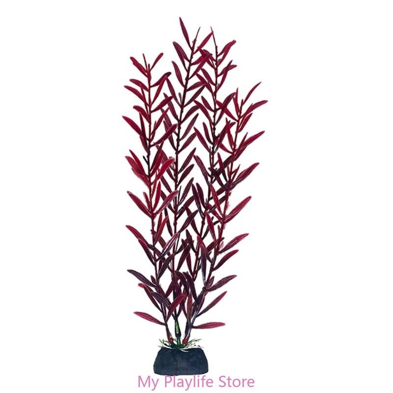 Artificial Plastic Water Plant Grass Aquarium Decorations Plants Fish Tank Grass Flower Ornament Decor Aquatic Accessories
