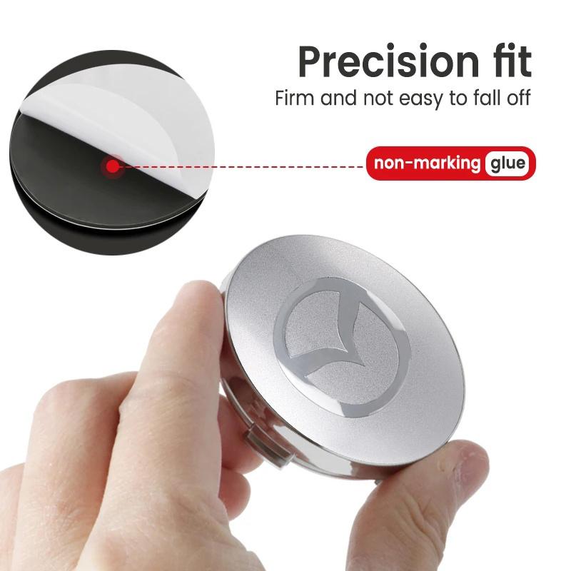 For Mazda 4pcs 60mm Car Wheel Center Cover Hub Cap Auto Decoration Accessories CX9 MX5 RX8 Axela Demio Atenza MS GJI GH BK MP