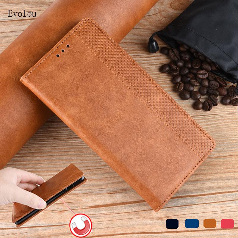 For LG K0S K40S Android One X K20 K30 X2 Retro Flip Book Leather Cover for LG V0S G8S ThinQ Magnetic flip wallet cover
