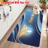 Lazio FC Custom Name Flannel Rug Kitchen Mat Non Slip Floor Carpet Personalized Home Decor