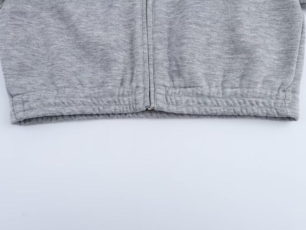 Spring 2025 Women's European & American Style Zipper Jacket with Long Pants