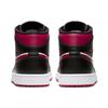 Air Jordan 1 Mid Noble Red Vyriški sportbačiai Juodi Balti 554724-066