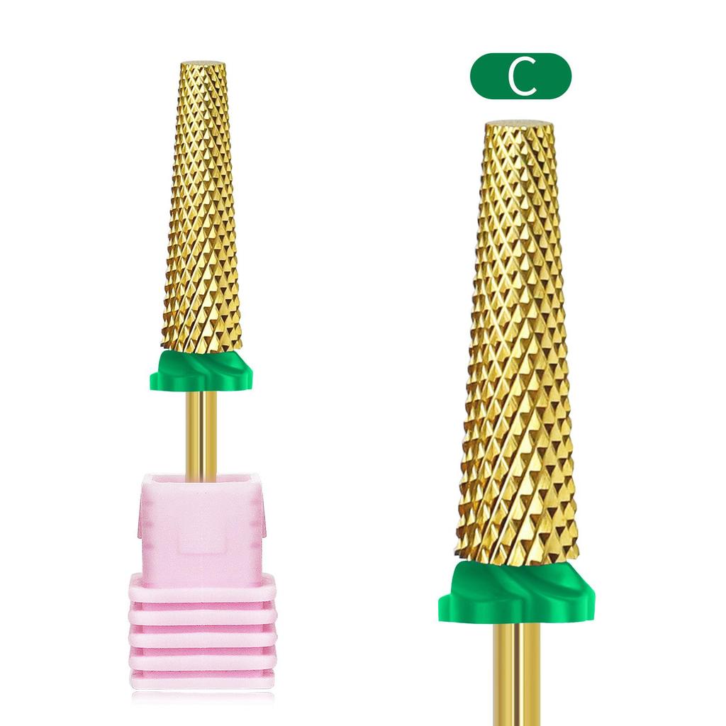 Wysokiej jakości głowica szlifująca ze stali wolframowej, bardzo długa, cylindryczna głowica szlifująca do manicure, szybkie usuwanie paznokci