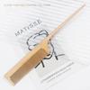 1Pcs Natural Bamboo Wooden Hair Comb Anti-Static Afro Fork Combs For Women Round Wide Tooth Wood Comb