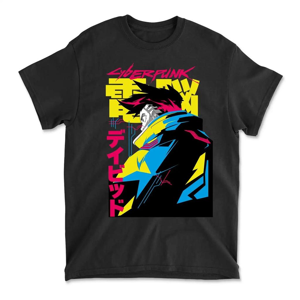 Cyberpunk Technologie Trendiges T-Shirt für Männer Modisches Reines Baumwolle Hohe Qualität Street T-Shirt Geschenk für Anime-Fans und Fans