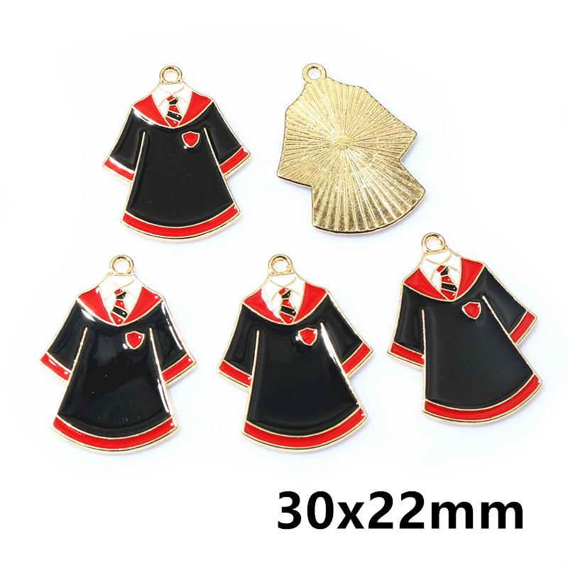 10Pcs Enamel Graduation Hat Charms Pendant for Necklaces Earrings DIY Jewelry Making Decorations Accessories Findings