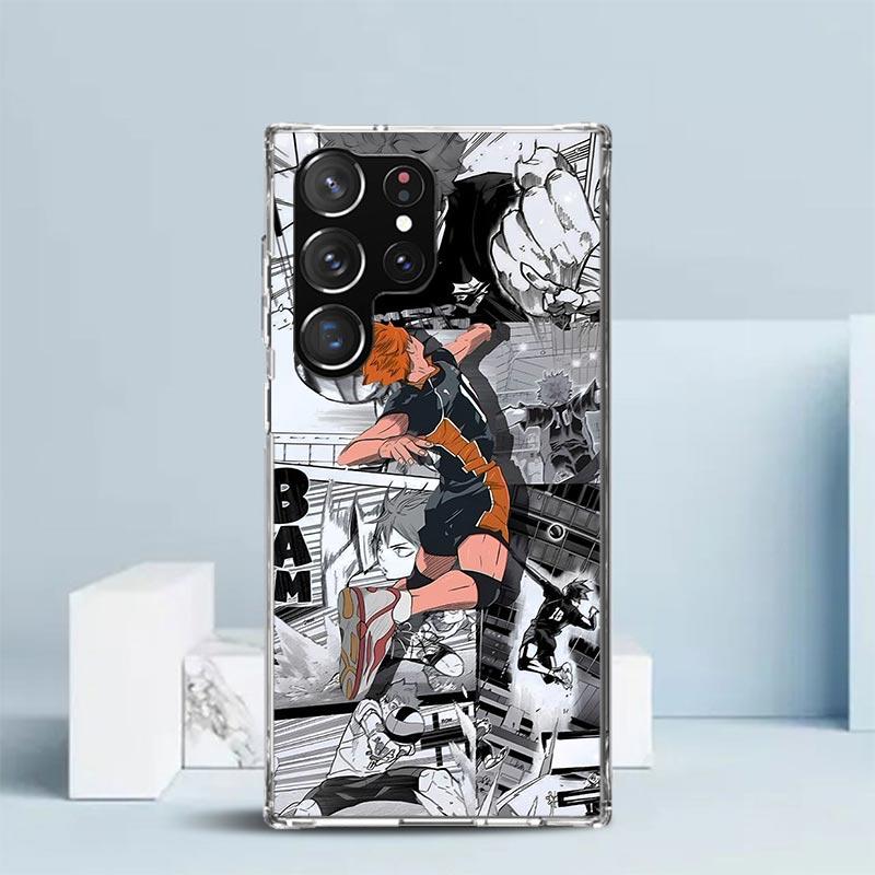Haikyuu Oya Volleyball Anime Soft Cover for Samsung Galaxy S25 Edge S26 S24 S23 Ultra Phone Case S22 S21 Plus S20 FE Print Patte
