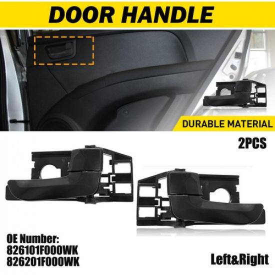 2PCS Interior Left&Right Door Handle Fit Sportage Kia 2005-2010 EX LX Front/Rear
