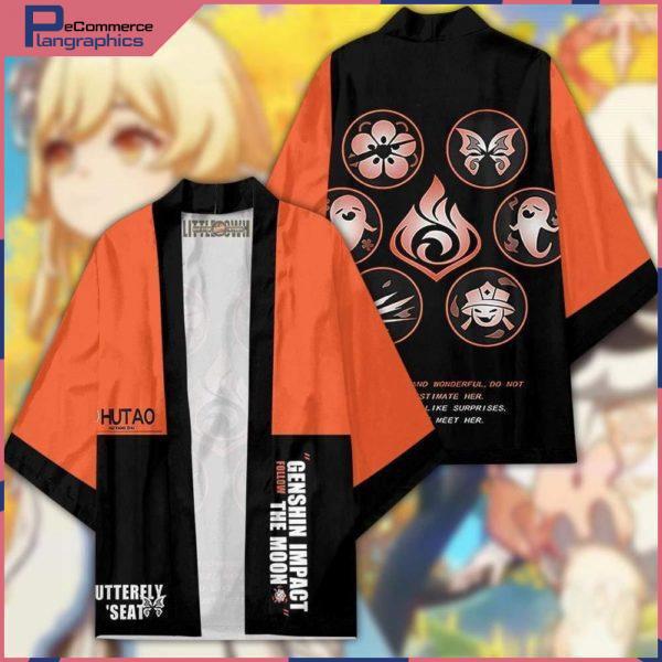 Japanese Anime Print Pattern Cardigan Men's Fashion Traditional Clothing Kimono Casual Streetwear Haori Harajuku Jacket