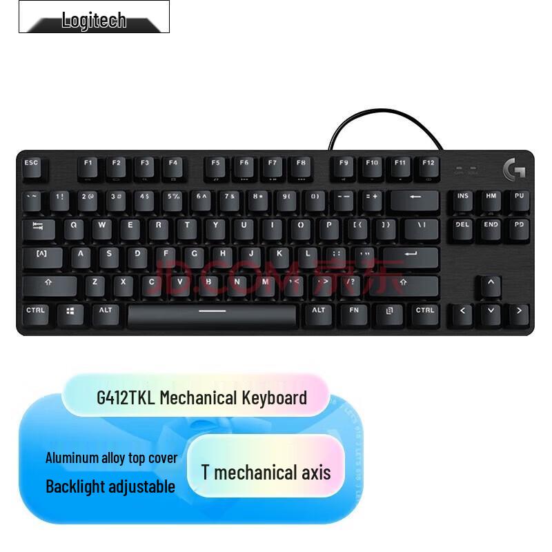 

Logitech G412 TKL Wired Mechanical Gaming Keyboard