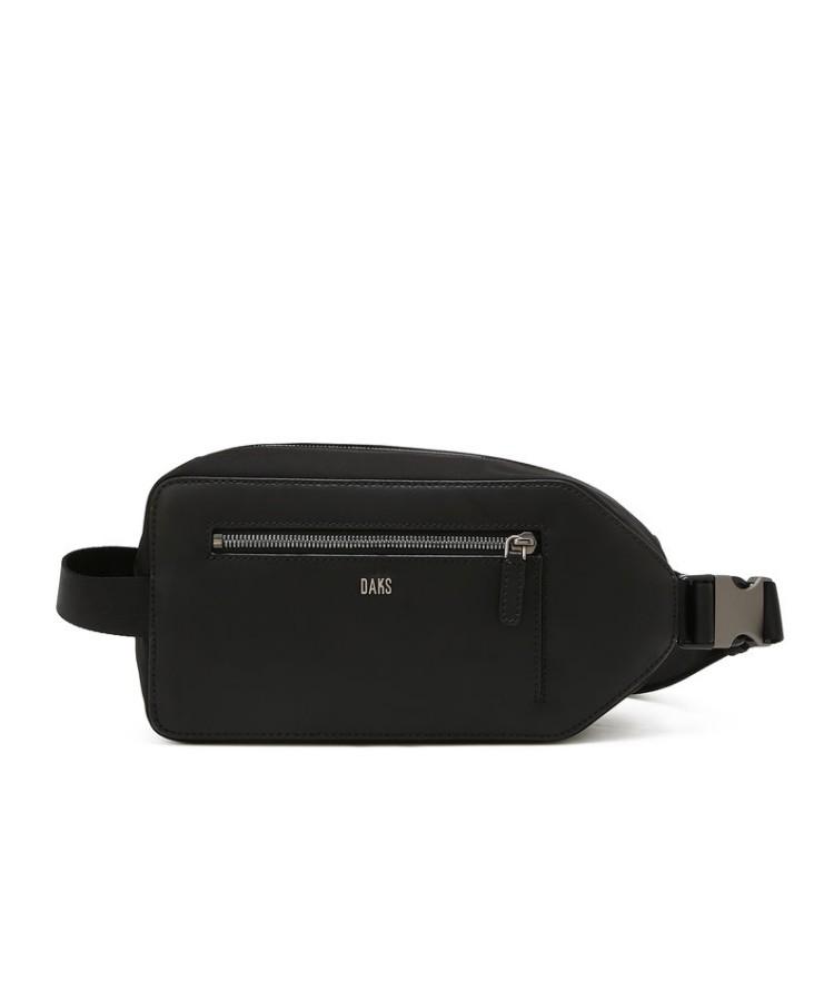 Daks Men'S Accessories Black Logo-Detailed Leather Slingback_Dbba6E854Bk