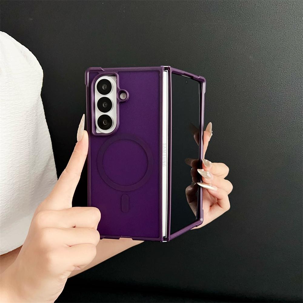For Samsung Galaxy Z Fold7 5G Magnetic Case Shockproof Matte PC+TPU Phone Cover
