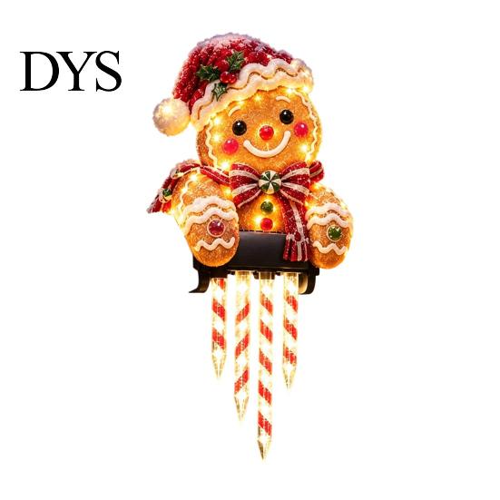 Außen-Feiertagsgeländer-Schmuck Winterglanz Schneemann Eiszapfen Licht Dekor, Weihnachtsdekorationen, Hängende Weihnachten Atmosphäre Beleuchtung LED-Lichter für Veranda,