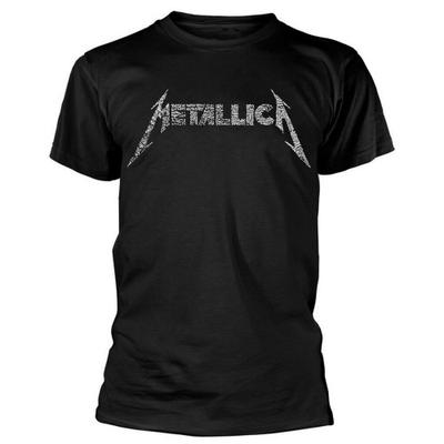 Metallica Unisex Adult 40th Anniversary Songs Logo T-krekls