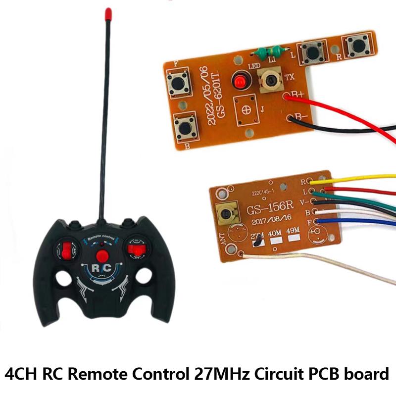 857 4Ch Remote Control 27Mhz Transmitter With Radio System Car Accessories