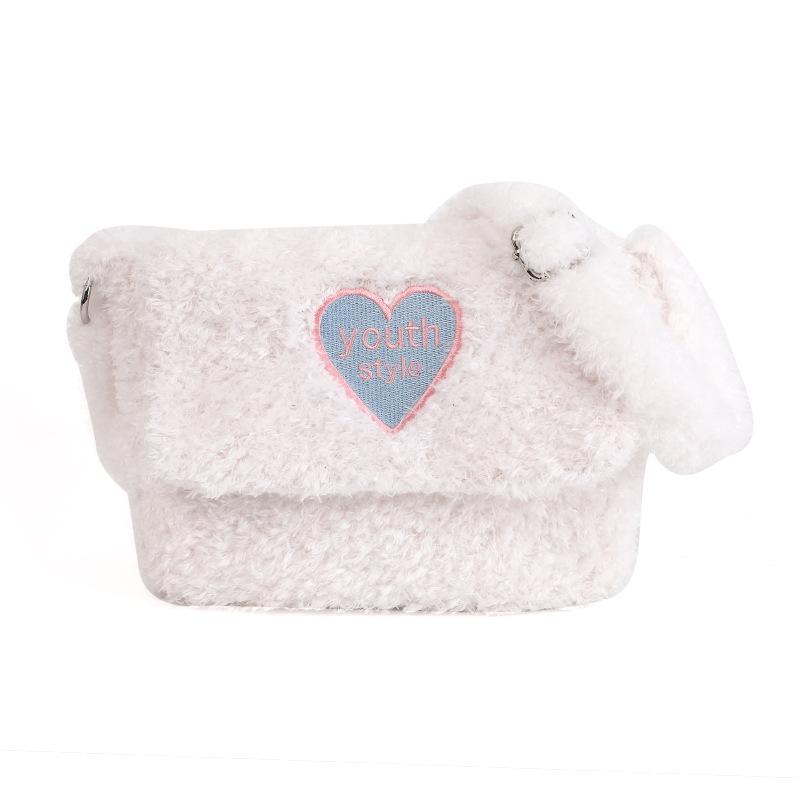 Nischen-Design Plüschtasche Damen Niedliche Mode Handtasche Lammfell Umhängetasche