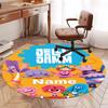 Custom Name Jelly Jamm Printed Round Rug Carpet Chair Rug Area Rug Entryway Doormats,for Office Chair Living Room Bedroom Kitchen Room.