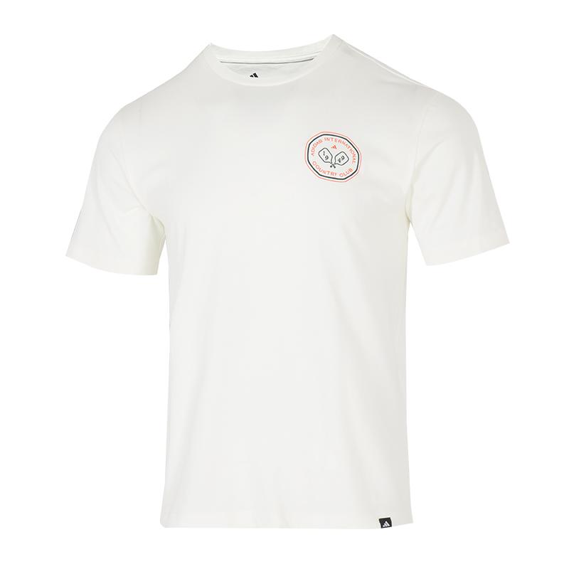 

Adidas SS25 Casual Round Neck Fashion Short Sleeve T-Shirt Men Tops White JN2512 S