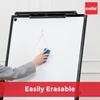 Cello Whitemate Whiteboard Markers Set of 1 X 4 Marker Pens with Duster | Assorted Colors | Bold Tip, Refillable & Erasable | OfficE Use