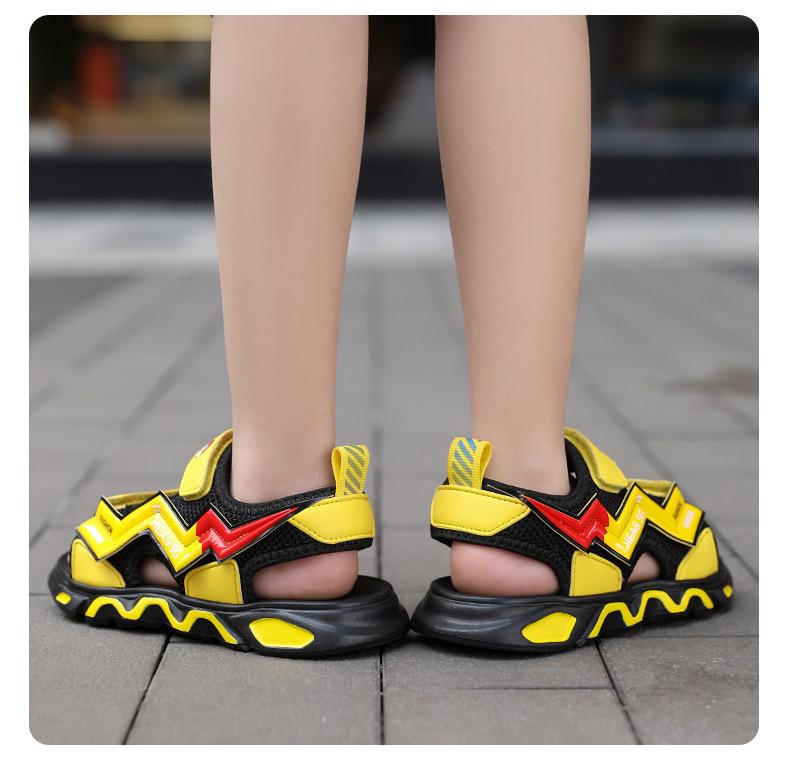 Boys' Summer Sandals 2025 - Soft Sole, Non-Slip, Odor-Resistant Beach Shoes with Shock Absorption, Perfect for Kids