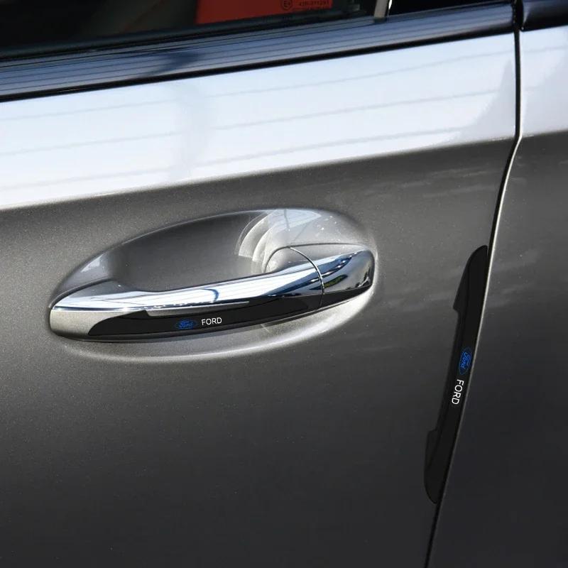 Car Sticker 2025 Hot New 4Pcs Car Styling Door Bumper Protect Silicone Strip For Ford Focus St 2 Fiesta Mk3 2011 F150 Ranger Fus