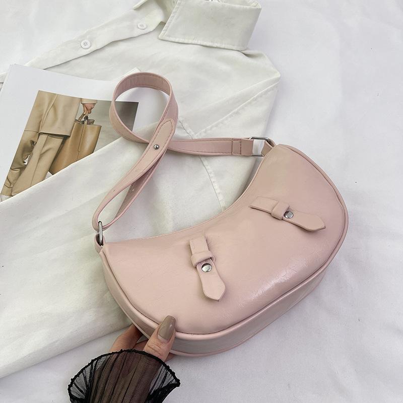 Fashion Casual Commuter Shoulder Armpit Bag Foreign Style 2024 Summer New Fashion Trend Large Capacity Crescent Bag