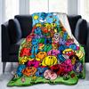 Mr Man Colorful Creatures Blanket Suitable for Sofas, Beds, Offices, And Camping - Perfect Gift for Halloween Christmas
