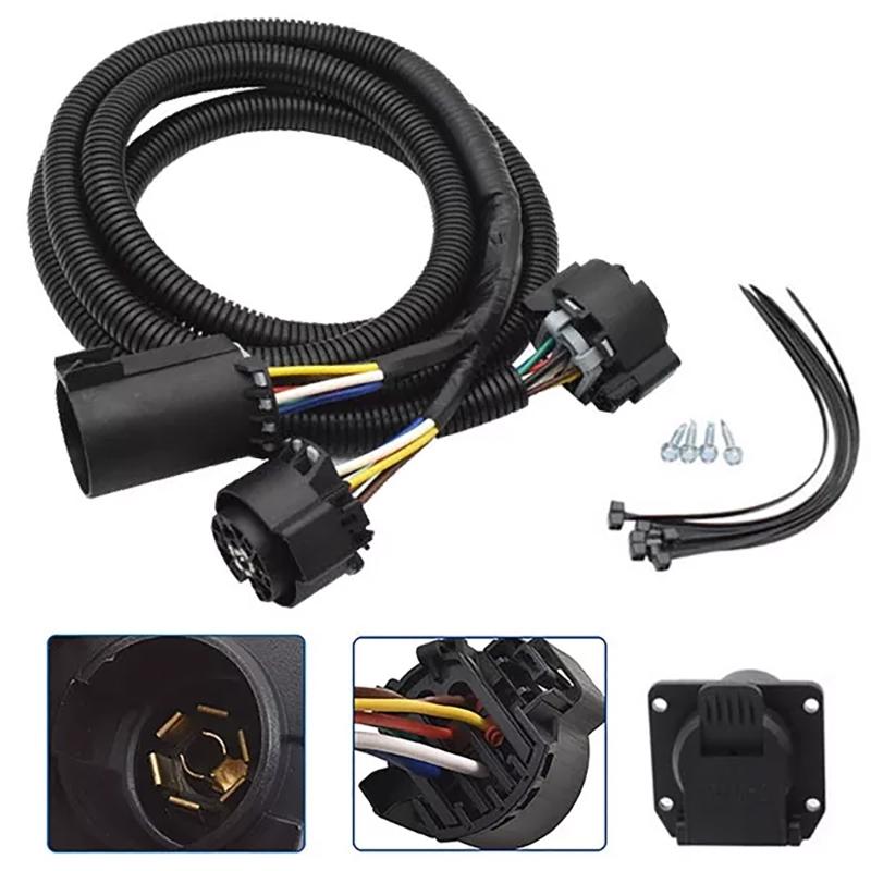 Automotive Replacement 56070 7 Pin Truck Trailer Wiring Harness Extension for 1500/2500/3500