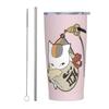 Book of Friends Vacuum Insulated Nyanko Sensei Coffee Stainless with Lid and Insulated Water Direct Suitable for Carbonated Perfect for Outdoor