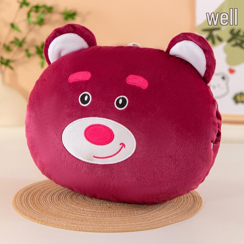 Cartoon Winter Hand Warmer Plush Pillow with Logo Customization