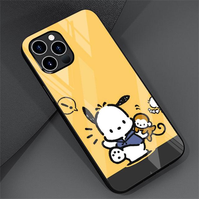 Pachacco Szklane Etui Na Apple iPhone 14 13 Pro 11 12 7 8 Plus SE 2022 XR X XS Max 6 6S Hartowana Osłona Telefonu Kreskówkowe Capas Cas