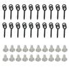 20Pcs Carp Rig Ring Stops with 20Pcs Boilie Bait Screw Fishing Accessories Kit