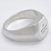 Gucci Trademark Slim Japanese Size 779162 J8400 Size 9 Ring, Silver, 8, 8106, [Used]