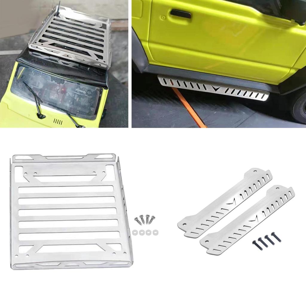 RC Side Pedal Luggage Rack Spare Parts DIY for Fms Jimny 1/12 RC Crawler Car