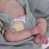 Lifelike 19'' 49 Cm Full Vinyl Body Reborn Baby Doll LOULOU Real Life Sleeping Newborn Babies Doll for Boy and Girl Children Accompany Play House Toys