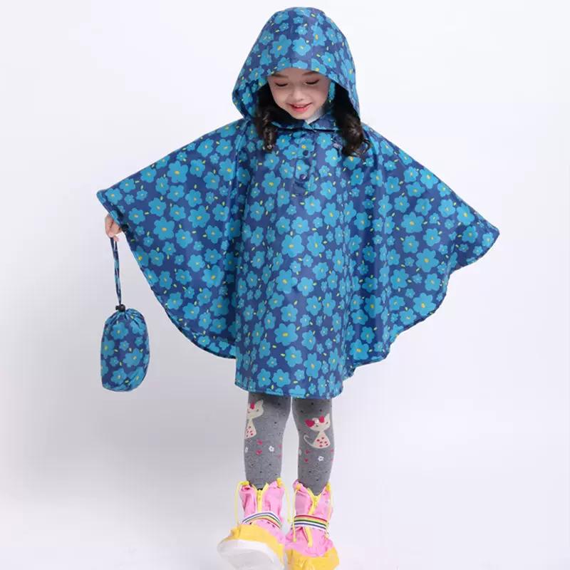 Children's Cloak Plus Size Raincoat Can Be Backpack Boy Girl Baby Fashion Cute Student Children Playing with Water Poncho