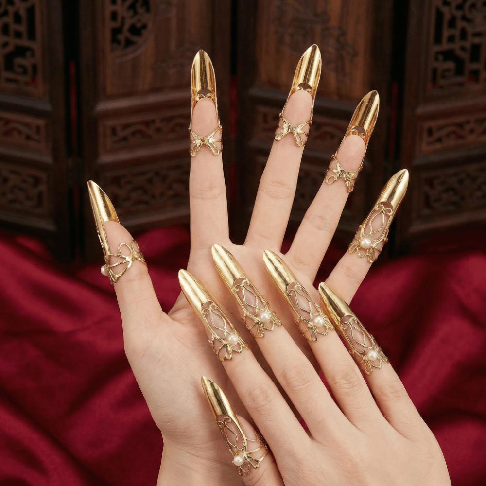 5/10pcs Zinc Zinc Alloy Nail Accessories Adjustable Styling Armor Set Fashion Nail Rings Themed Parties