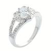 1PC Fashionable Heart-shaped Zircon Women's Ring, Engagement Wedding Party Ring