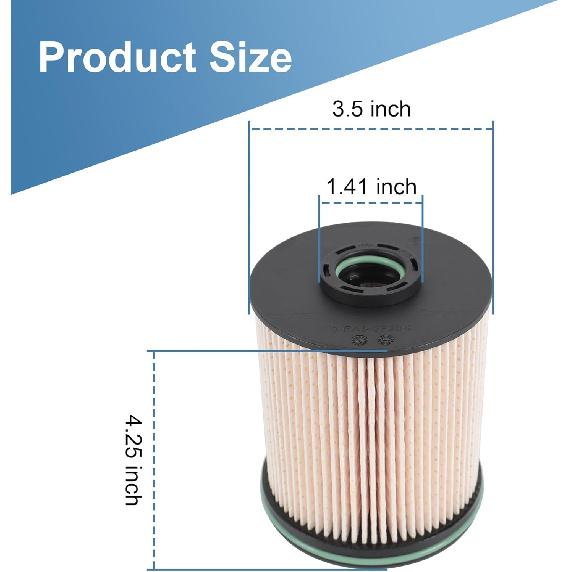 Fuel Filter Housing Cap 134001 with Fuel Filter TP1015 Replacement for Chevy Cruze Silverado 2500HD 3500HD Replacement for GMC Sierra 2500HD 3500HD