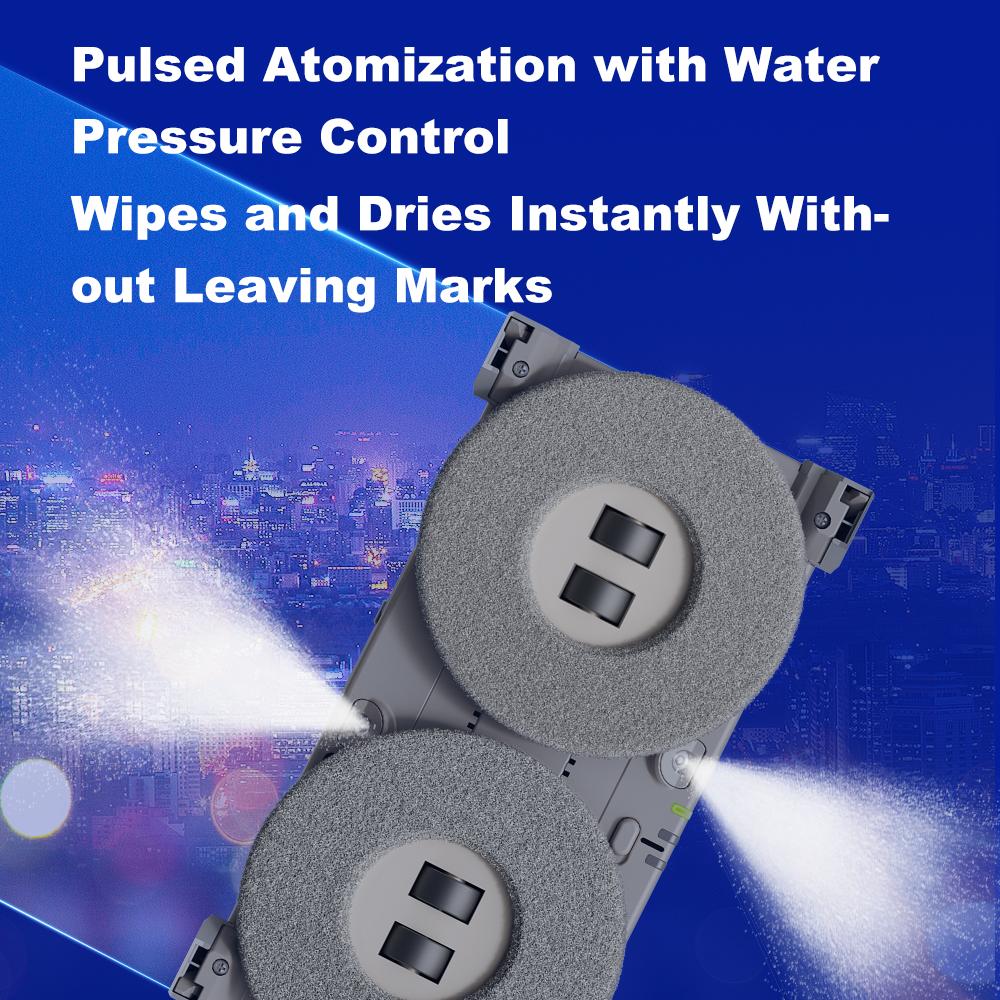 Window Cleaning Robot LIECTROUX G8, High Speed,Double Water Spray,Ultra-thin Window Cleaner, Electric Glass Washer,AI Route