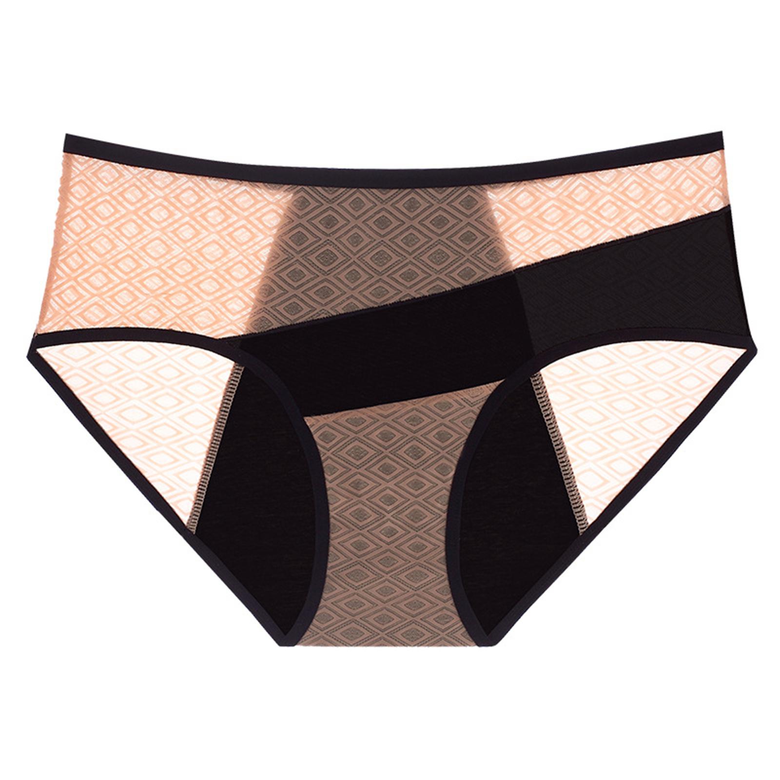 

Ladies Mid Waist Breathable Physiological Underwear, Menstrual Hygiene Pants L бежевый