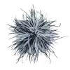 Handcrafted Natural Feather Flower Brooch, Full Radiating Design Badge with Pin Back and Hair Clip for Outfit Styling