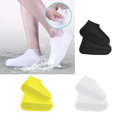 New WaterProof Silicone Rain Boot Cover Reusable Lengthen Rubber Shoe Cover Non-slip Wear-resistant Rain Shoes For Outdoor Rainy