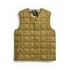 Inner Down Button Inner Down Vest M Beige [TAION Official] [Official] Men's V-Neck (TAION-001)