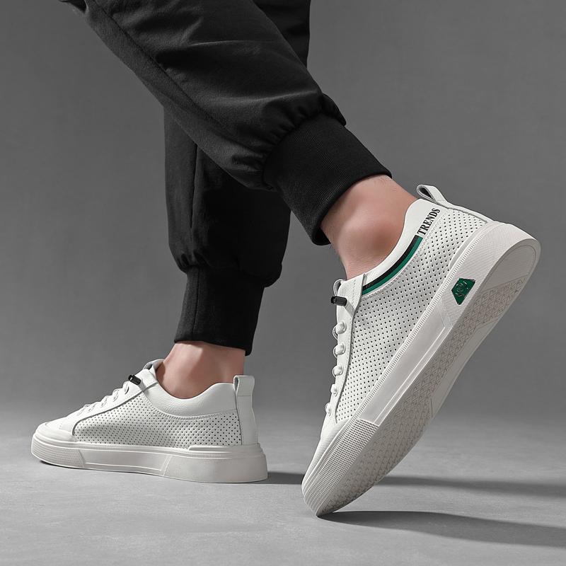 Модные новые поступившие кожаные мужские повседневные туфли — фото 4