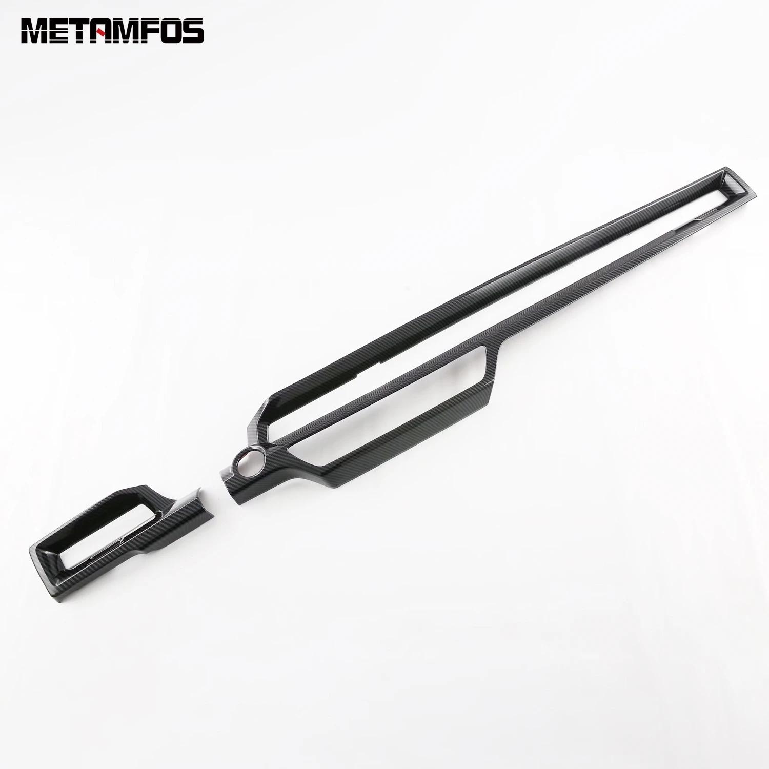 For Honda CR-V CRV  2024 2025 Carbon Fiber Center Console Dashboard Panel Air Condition Vent Outlet Trim Car Accessories Carbon Fiber Plastic