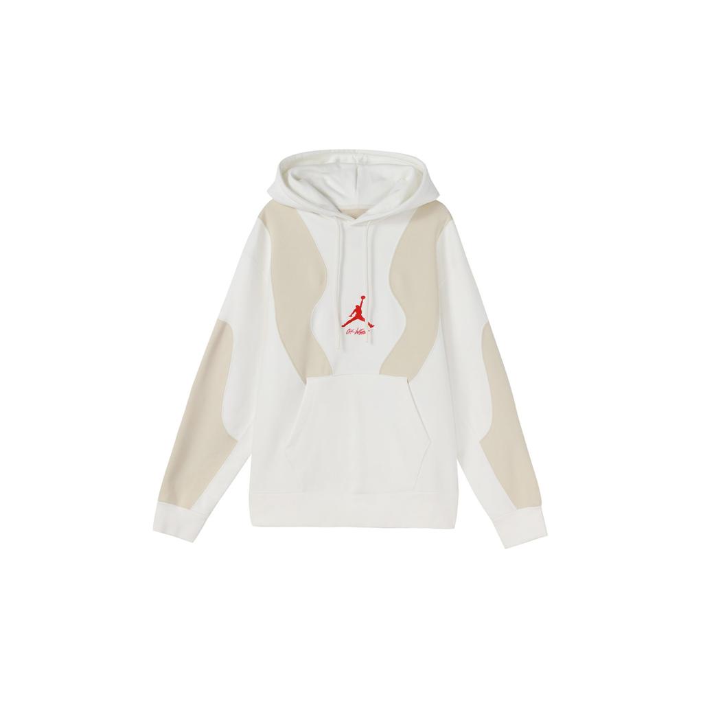 Jordan X OFF-WHITE Bluza z haftowanym logo Biała CV0541-134