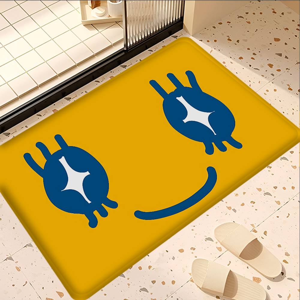 Classic T-Tamagotchi Cut Friend Game Bathroom Mat Anti-slip Absorb Water Long Strip Cushion Bedroon Mat Welcome Doormat